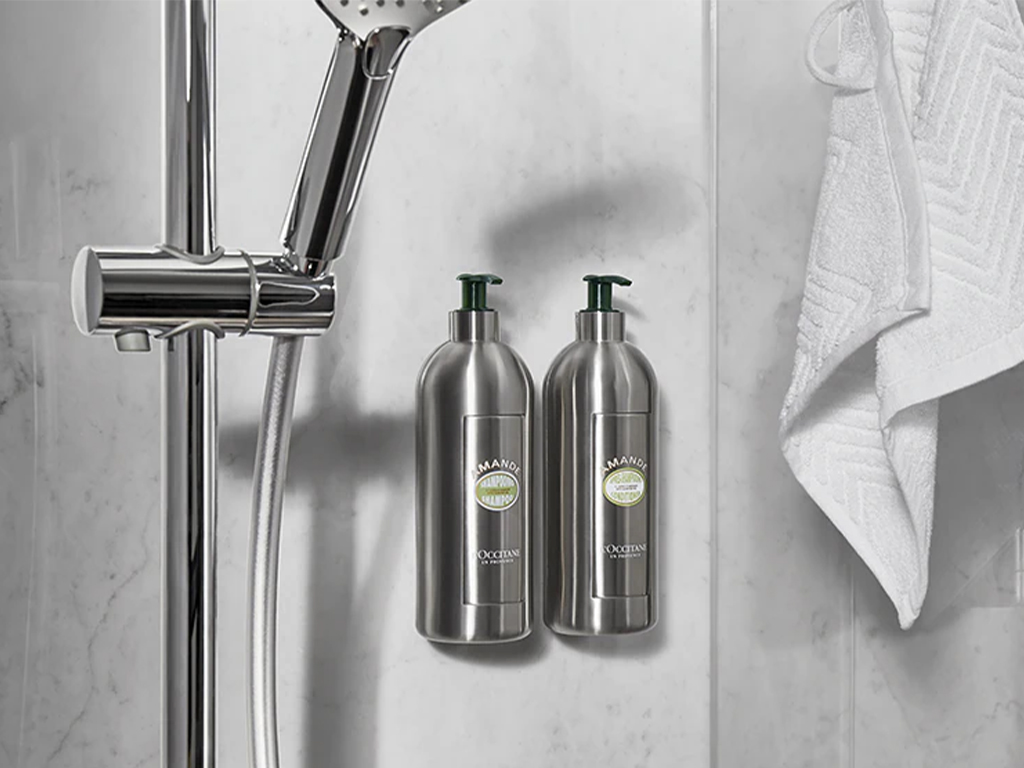 L'Occitane en Provence new sustainable dispenser DIAM